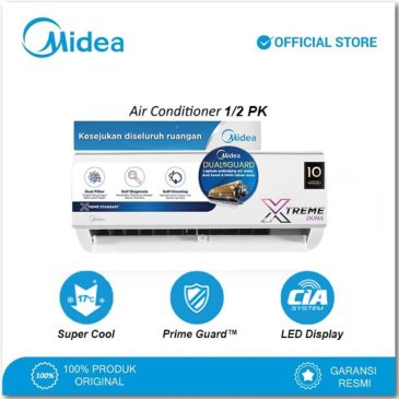 AC Midea 1/2PK MSFC-05CRN2X Low Voltage Hemat Listrik Garansi 10 Tahun
