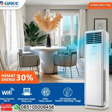 Ac Gree Standing Floor STS Series Technologi Smart Wifi Hemat energi 30% tersedia ukuran 2 – 6 PK