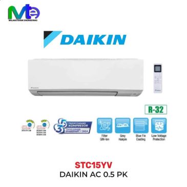 AC DAIKIN 1/2PK STC15YV dingin cepat Hemat Listrik
