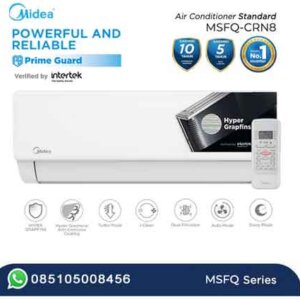 AC Split Midea 3/4 PK Prime Guard Hyper Grapfins MSFQ-07CRN8