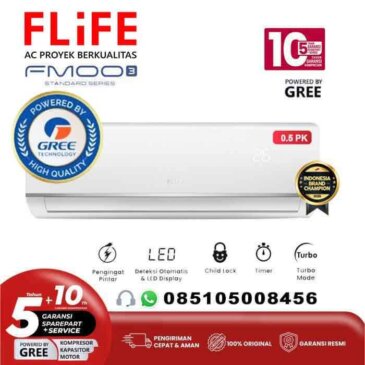 AC Flife Gree AC Split Standard 1/2 PK NEW Type FMOO3 Series – FAC-05FMOO3 Garansi 5+10 Tahun