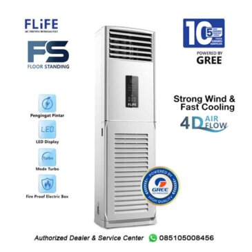 AC Standing Floor Flife 2 PK Standard Strong Wind Fast Cooling – FVC-18FS