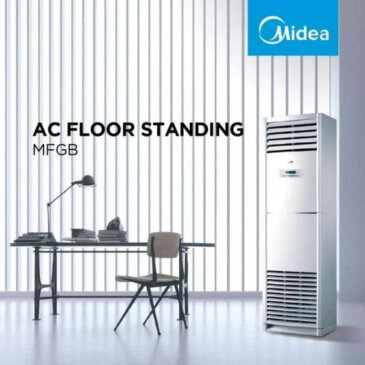 AC Standing Floor Midea Standard 5 PK MFGB2-48CRN1 hembusan udara kuat anti karat